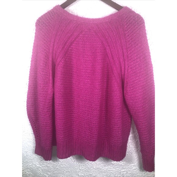 Universal Thread Women's Oversized Chunky Knit Sweater in pink size Large - Picture 4 of 7